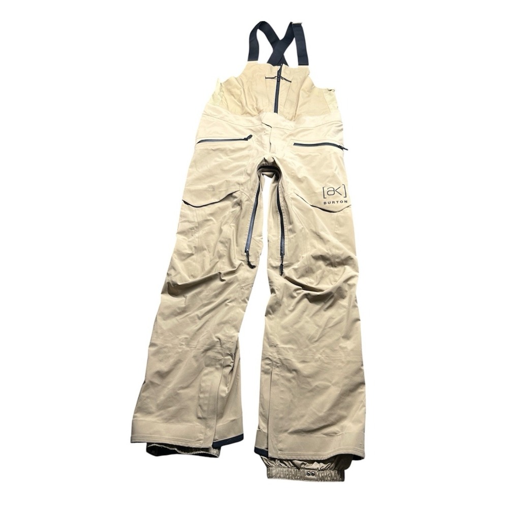 Burton [ak] Freebird GORE-TEX 3L Bib Overalls Mens XS Beige Snow Pants